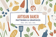 Bakery Seamless Patterns & Graphics, a Pattern Graphic by Fern & Quill (Thumbnail 1 of 11)