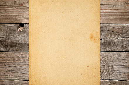 Vintage paper on old wood, an Abstract Photo by Anatoliy Sadovskiy