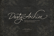 Dusty Archive - Handwritten Script, a Script Font by Sarid Ezra (Thumbnail 1 of 9)