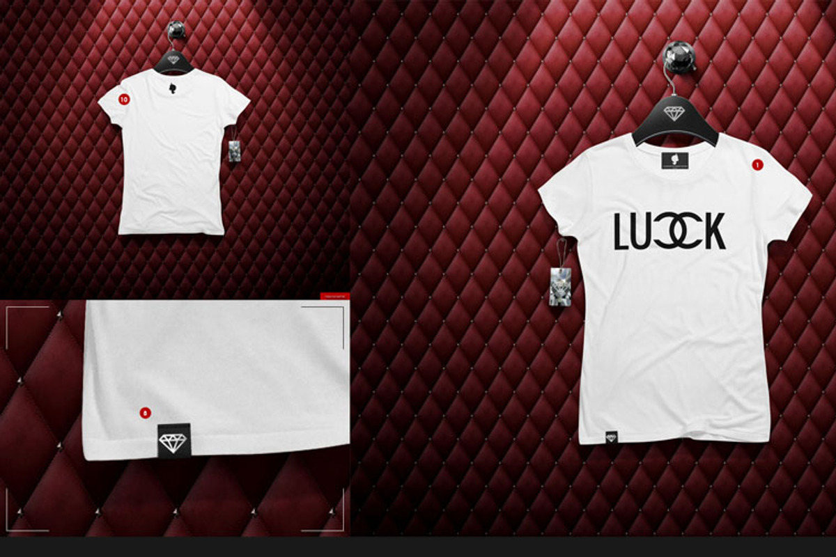 Women's T-shirt On 5 Stages Mock-up, a Hoody Mockup by Mocca Mockups Store (Photo 39 of 59)