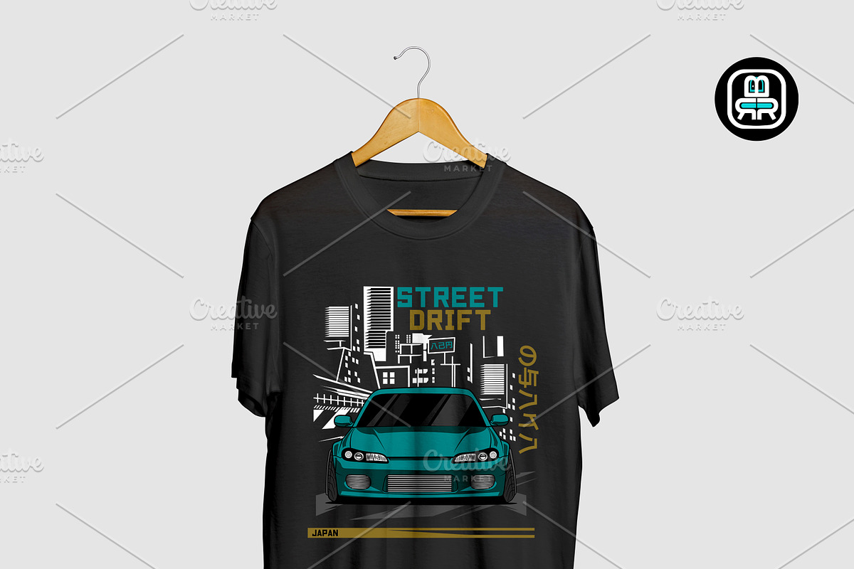 t-shirt design japan car lovers, a Pattern Graphic by borera studio (Photo 2 of 3)
