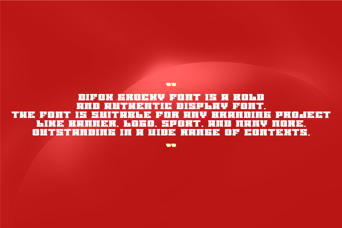 Difox Grocky, a Serif Font by QR Design Studio (Photo 5 of 7)
