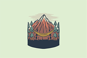 Mountain hammock with forest view, an Object Illustration by nomlimo.com (Thumbnail 1 of 2)