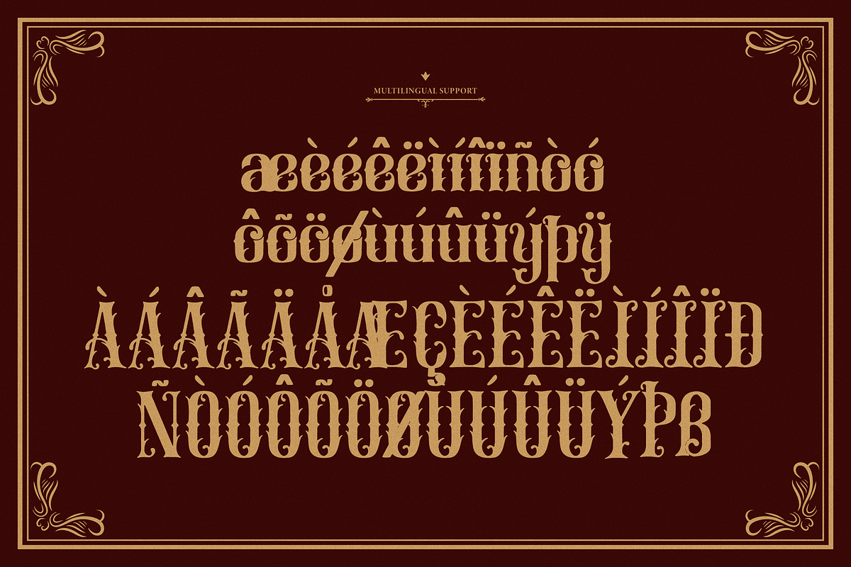 Belion Radego | Victorian Typeface, a Blackletter Font by Denustudios (Photo 7 of 12)