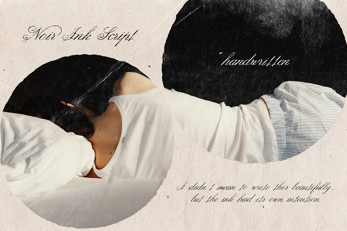 Noir Ink Script, a Script Font by Mneme (Photo 2 of 8)