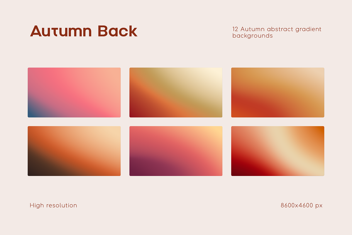 Autumn Abstract Gradient Collection, a Texture Graphic by Ghurafa Studio (Photo 3 of 9)
