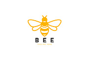 Honey Bee Logo Yellow Symbol, a Branding & Logo Template by Signatoro (Thumbnail 1 of 3)