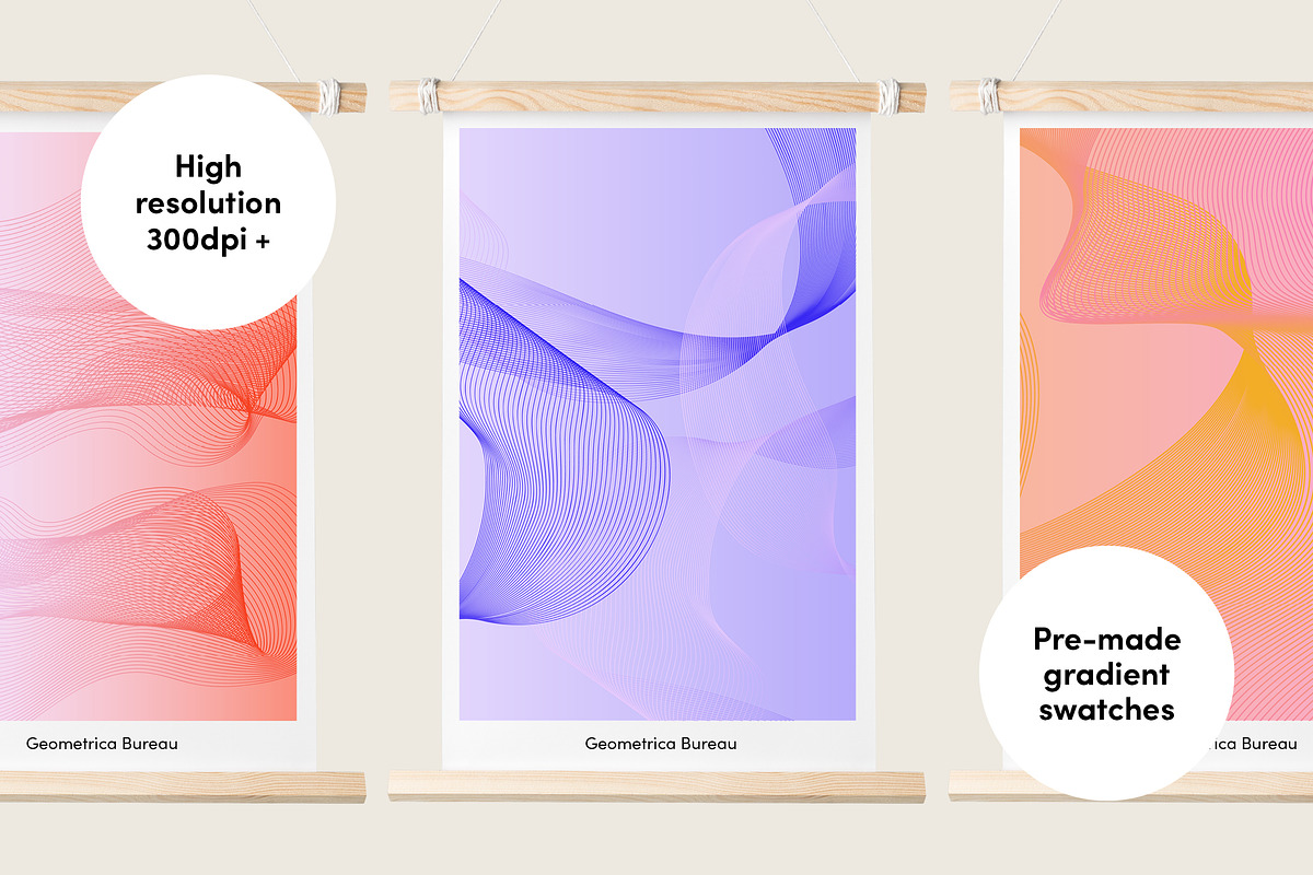 Waves of Motion, a Pattern Graphic by Geometrica Bureau (Photo 6 of 8)