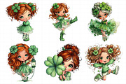 Shamrock Girl St Patrick's Day Clip, an Illustration by Daily.Designs (Thumbnail 6 of 8)