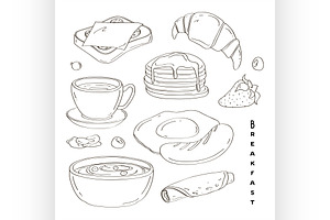 Classic delicous breakfast collectio