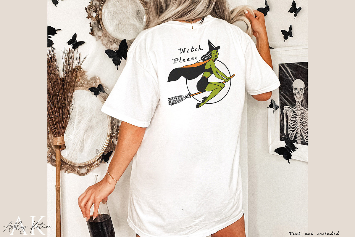 Vintage Halloween Clipart & Patterns, a Seasonal Illustration by Ashley Katrina (Photo 14 of 15)