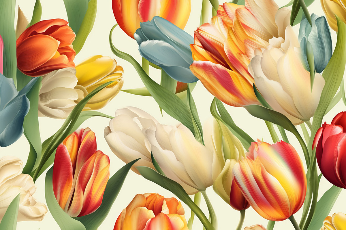 Tulips - 30 images, a Decorative Illustration by Handmadefont (Photo 7 of 9)