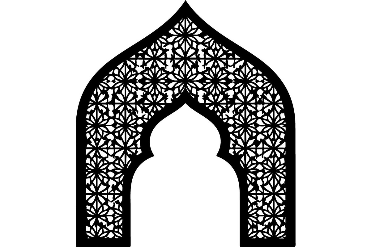Ornamental Floral Arch Engraving, a Decorative Illustration by Designer_Momina (Photo 8 of 21)