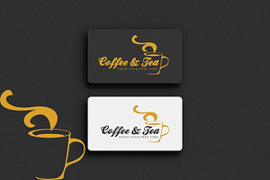 Coffee And Tea Logo Design Template