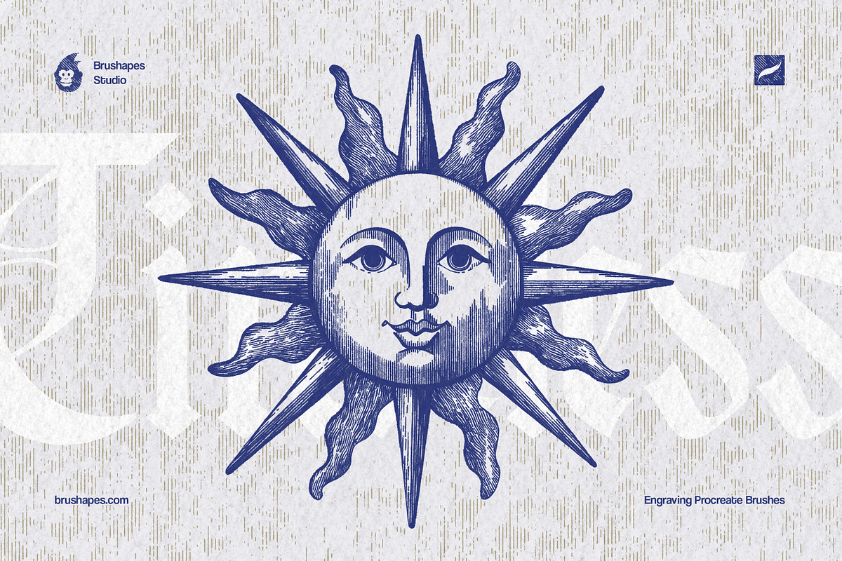 Timeless Engraving Procreate Brushes, a Brush Add-On by brushapes.com (Photo 6 of 13)