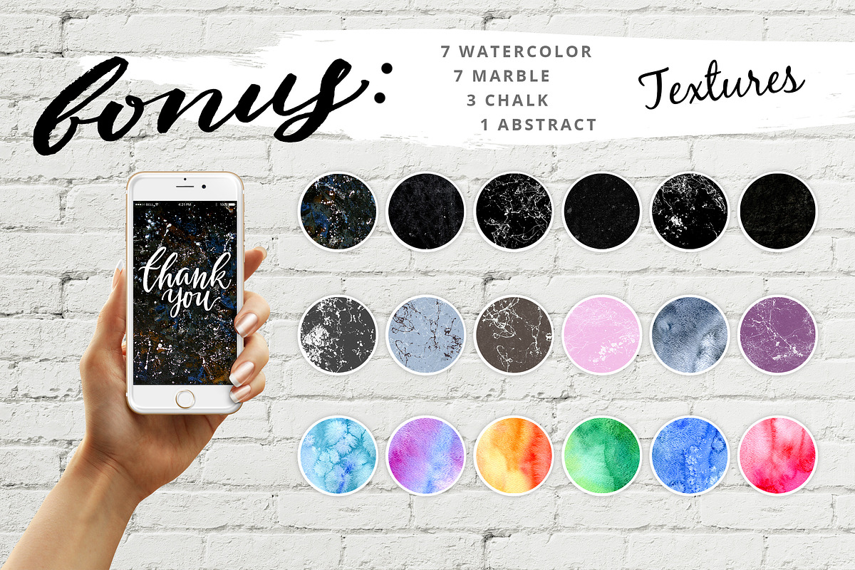 Blog Social Media Handlettering Pack, a Social Media Template by Spencerian Sisters (Photo 6 of 7)
