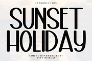 Sunset Holiday, a Sans Serif Font by FreshTypeINK (Thumbnail 1 of 8)
