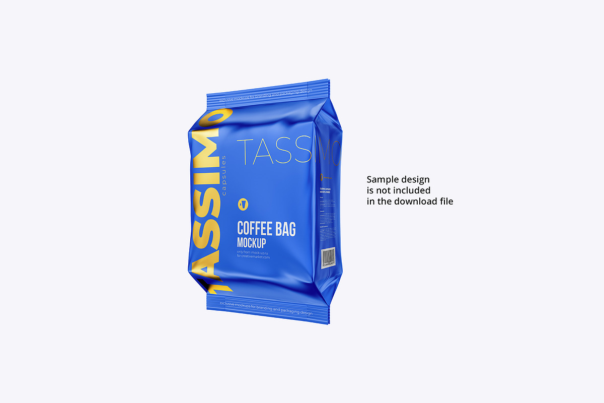 Coffee Bag mockup. Tassimo, a Packaging Mockup by easymock (Photo 10 of 10)