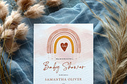 Blue 5x7 Invitation card mockup PSD, an Advertising Mockup by Blush Roses Print (Thumbnail 8 of 8)