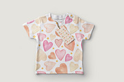 Watercolor heart cliparts & patterns, an Object Graphic by Naty Art (Thumbnail 21 of 24)