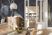 Muted Abstract Shapes Pattern, a Wallpaper Graphic by Bloomart Studio (Thumbnail 2 of 6)