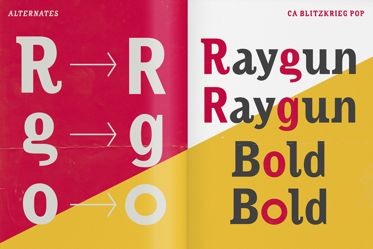 CA Blitzkrieg Pop, a Serif Font by Cape Arcona Type Foundry (Photo 5 of 8)