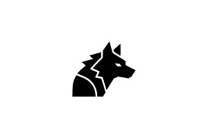 Wolf Head Vector Illustration, an Animal Illustration by Vectorium Studio