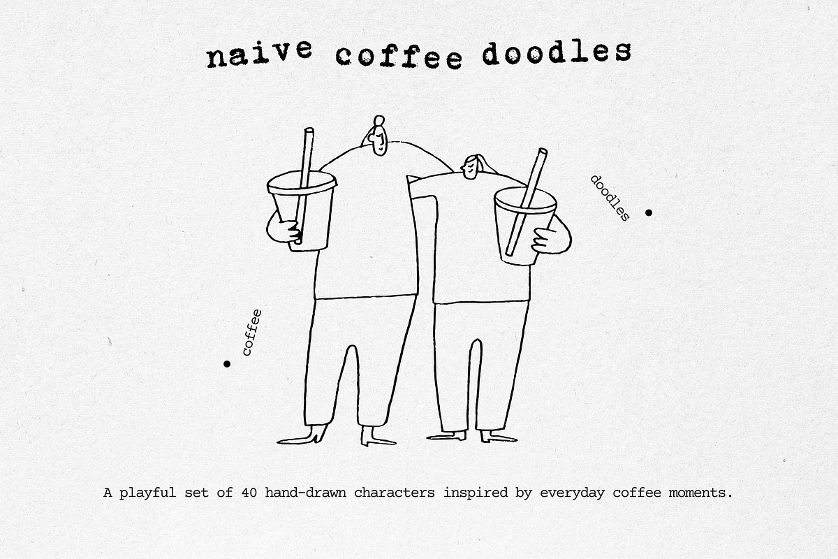 Naive Coffee Doodles, a Food Illustration by Veyla (Photo 2 of 16)