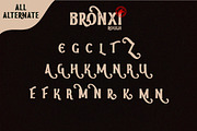 Bronxi - A Vintage Sans Serif Fonts, a Script Font by Vava Aryanto (Thumbnail 9 of 16)