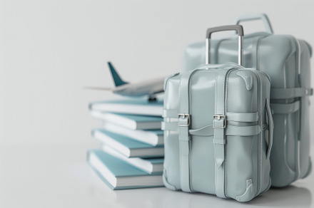 luggage or baggage and planes placed, a Background Photo by Pixeness