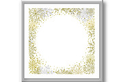 Winter Vector Frame With Arabesques, a Background Graphic by FineArtStudio (Thumbnail 3 of 3)