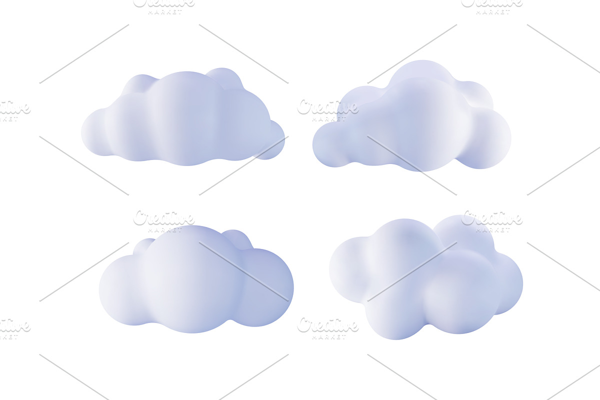 Vector illustration set of four, an Object Illustration by Abscent