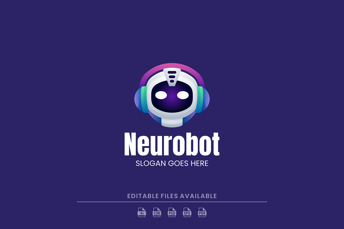Gradient Modern Robot Logo Design, a Branding & Logo Template by Artnivora.Std