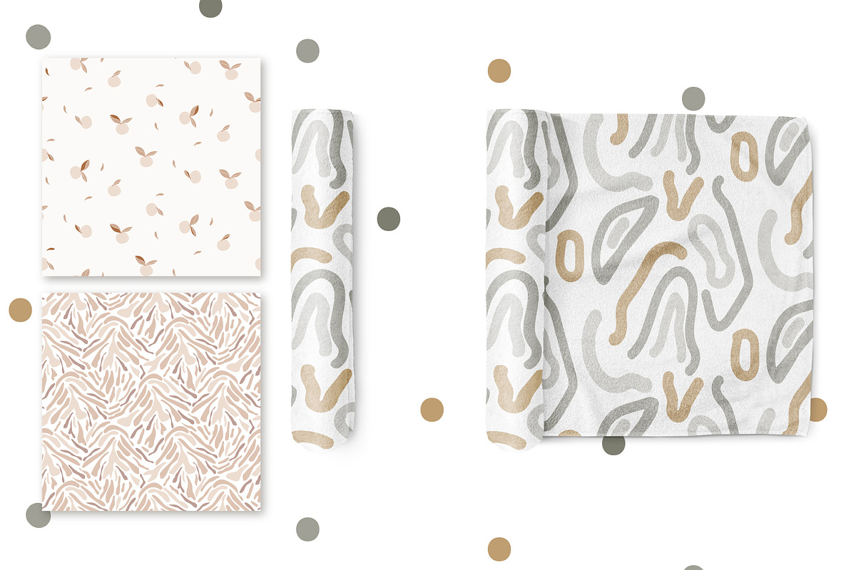 Silent Nature - seamless patterns, a Pattern Graphic by InaCorart (Photo 4 of 5)