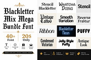 Blackletter Mix Mega Bundle Font, a Blackletter Font by Wow Magic (Thumbnail 2 of 20)