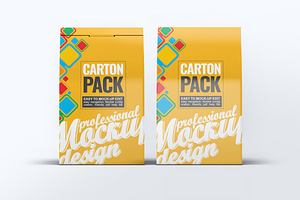 Carton Box Pack Mock-Up