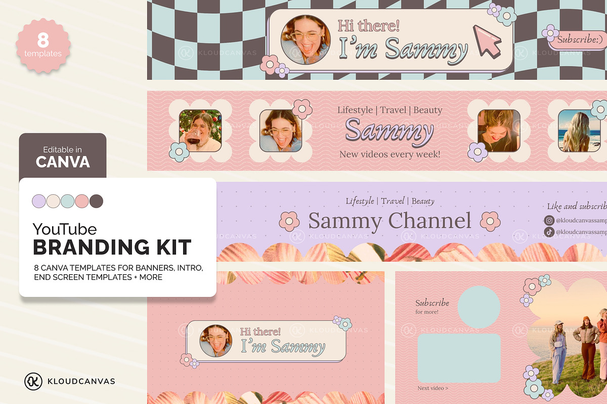 YouTube Branding Kit - Channel Art, a Social Media Template by KloudCanvas (Photo 1 of 7)