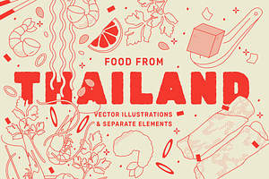 THAI Vector Food Illustration