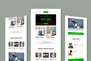 Modern Promotional Email Newsletter, an UI Kit Template by MightyDesign (Thumbnail 1 of 9)