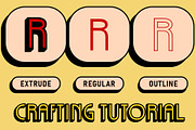 Acelina 3D, a Sans Serif Font by Craft Supply Co. (Thumbnail 4 of 8)
