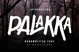 PALAKKA - Handwritten font, a Handwritten Font by Majelis Art