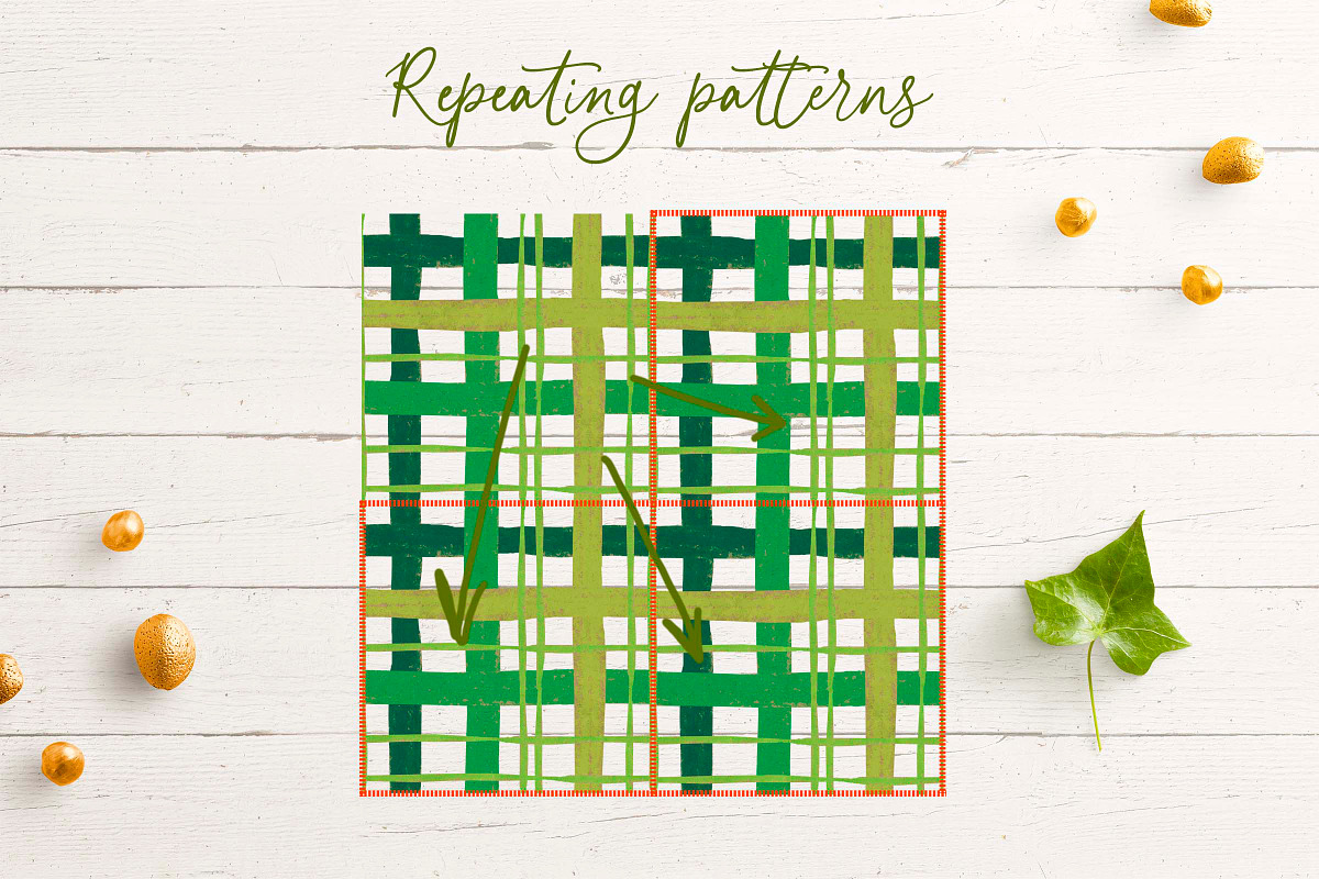 Ivy & Grape Seamless Patterns, a Pattern Graphic by Lucyinyourheart (Photo 9 of 10)
