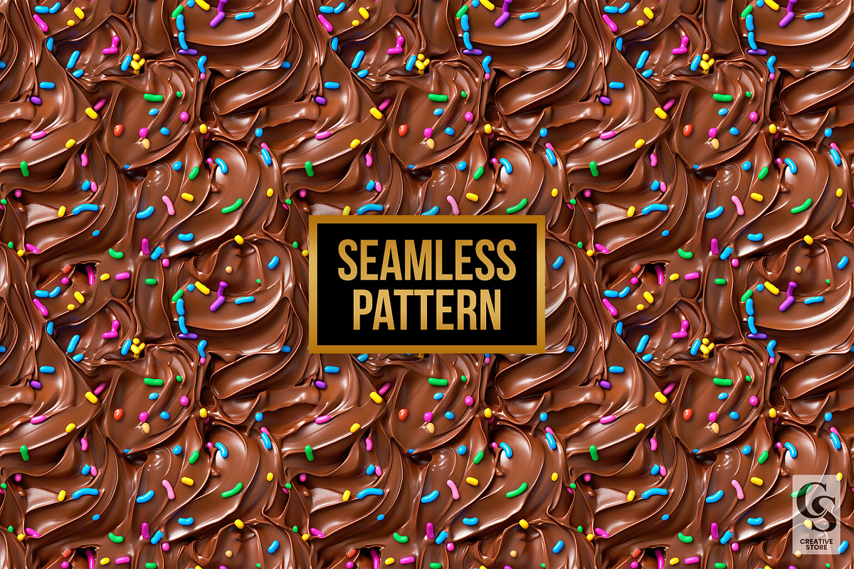 Chocolate Frosting Seamless Texture, a Background Graphic by Creative Store (Photo 4 of 5)