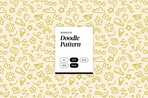 Green Doodle Pattern