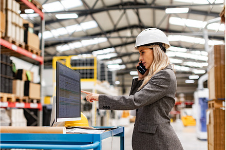 Female engineer, project manager