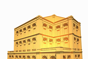 Building Facade 184 Low Poly