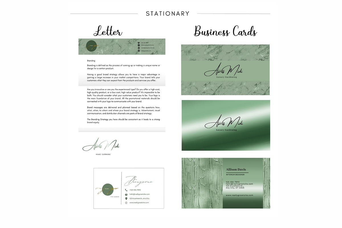 Canva Branding Kit Green Sage, a Branding & Logo Template by CopertiniStudio (Photo 7 of 8)
