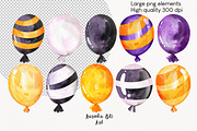 Watercolor Halloween Clipart set 7O+, an Object Graphic by KarinkaBU (Thumbnail 3 of 6)