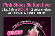 Pink Shoes 5k Run Flyer, a Flyer Template by potterDesigns (Thumbnail 2 of 2)