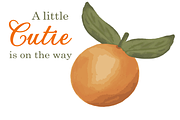 Citrus Orange Baby Shower Party Set, an Invitation Template by Patterndigitpics (Thumbnail 5 of 6)
